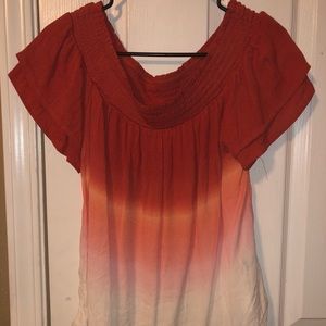 off the shoulder shirt!